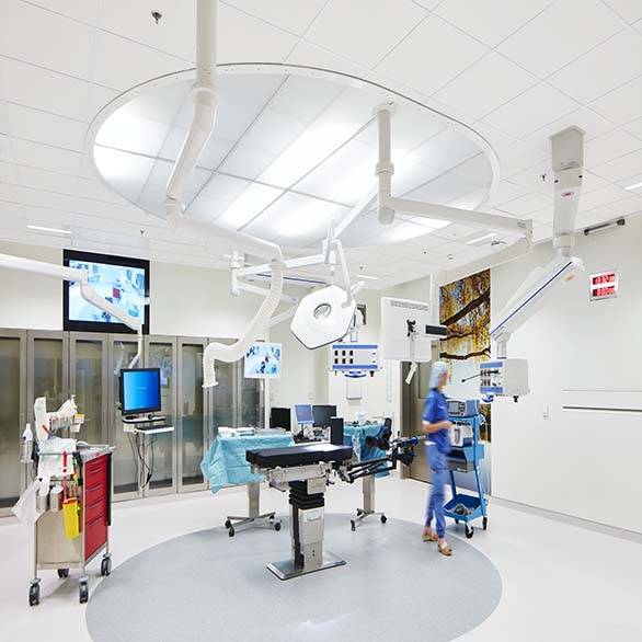 Moderna operationsrum på Sundsvalls sjukhus 